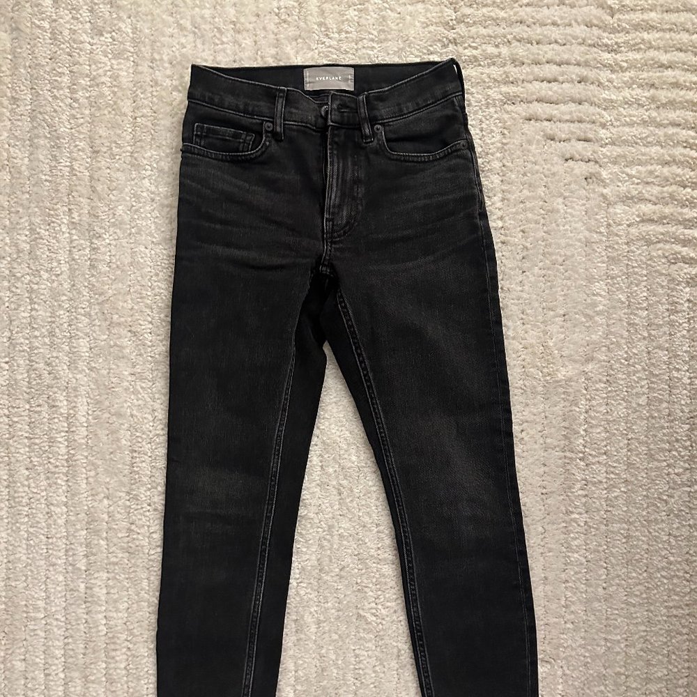 EVERLANE Grey Wash Skinny Jeans